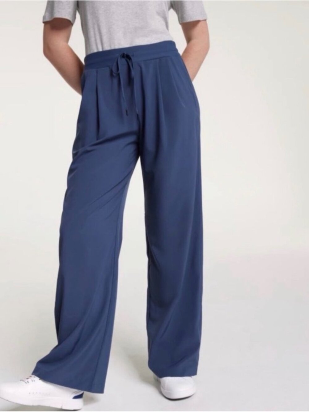 Calia Blue Wide Leg Drawstring Pants - Size Medium